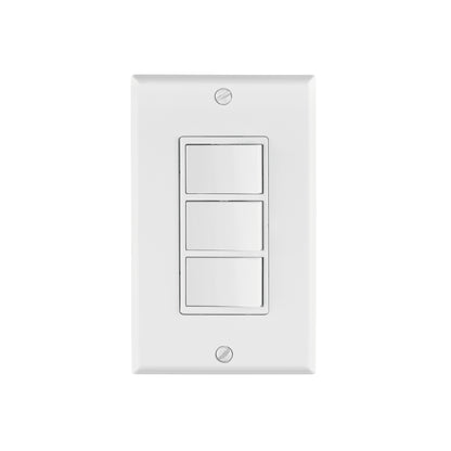 Placa armada con 3 interruptores sencillos, línea Classic | PA-APTR-CLP | 46339